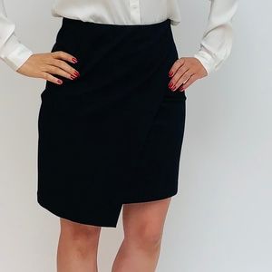 1 State Asymetrical Knit Pencil Skirt